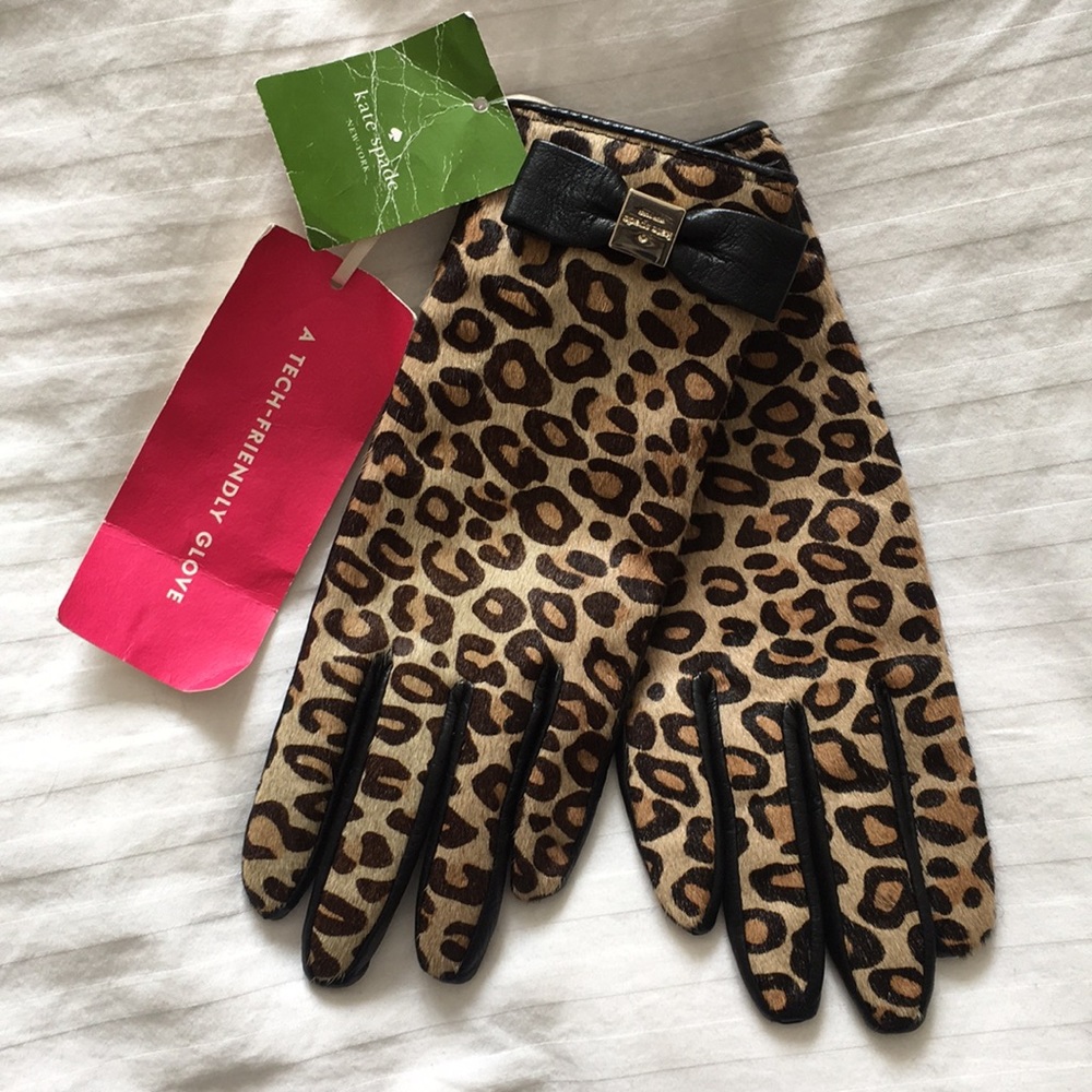 Cheetah fur Gloves